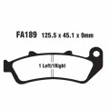 EBC Brakes Double-H Sintered Superbike Brake Pads Rear - FA189HH EBC Brakes Double-H Sintered Superbike Brake Pads Rear - FA189HH